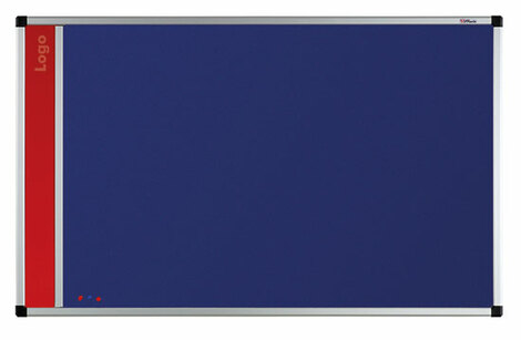 Tablica na logo tekstylna w ramie aluminiowej B1 (niebieski-unijny) 100x200 cm (1)