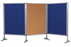 Ścianka parawanowa stacjonarna (niebieski-unijny) 120x160 cm (6)