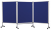 Mobilny tryptyk parawanowy-tekstylny (niebieski-unijny) 120x160 cm (3 ścianki) (1)