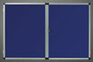 Gablota wewnętrzna lisbona -L2 tekstylna 98x159 cm  (21xA4) dwudrzwiowa (1)