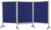 Mobilny tryptyk parawanowy-tekstylny (niebieski - unijny) 100x120 cm (3 ścianki) (1)